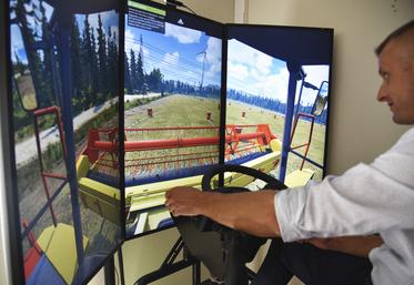 Le simulateur en action.