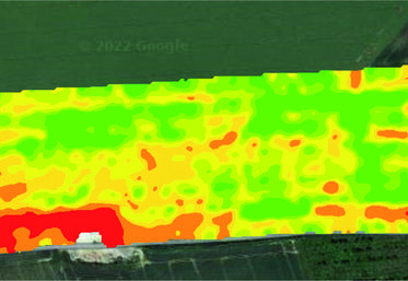 Exemple de carte de rendement.