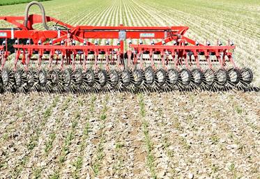 La disposition inclinée des étoiles à suspension individuelle assure un nettoyage de la herse-étrille ainsi que différents niveaux d'agressivité. Plus on roule vite, plus le travail de l'étrillage est agressif. Ainsi, plus le réglage est agressif, plus il faut rouler doucement.