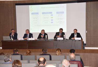 De g. à d.	: Samuel Vandaele, Olivier Barnay, Christophe Hillairet, Marc Guillaume et Guillaume Lefort.