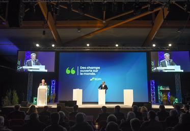 Le 8 décembre, à Chartres. Le président du groupe Scael, Éric Brault, a rappelé les valeurs de la coopérative	: engagement, ambition et proximité.