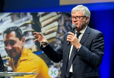 Le 13 décembre, à Orléans (Loiret). Le président du groupe Axéréal, Jean-François Loiseau, s'est félicité des bonnes performances de la campagne 2021-2022.