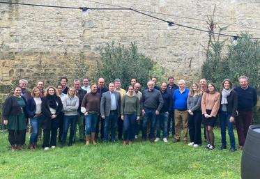 Le 15 décembre à Bordeaux (Gironde) lors du séminaire de la FDSEA Île-de-France avec l'ensemble des membres du bureau élargi et les collaborateurs.