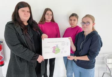 Mercredi 11 janvier, à Châteaudun. Émilie, Pauline, Annaëlle et Mylène ont offert un repas à base de produits locaux au LEAP de Nermont.