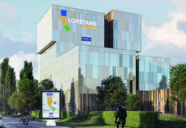 Le pavillon culturel sera le futur bâtiment des Archives départementales. Le coût de sa construction s’élève à 32 millions d'euros.