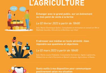 La Chambre organise trois webinaires thématiques sur la communication positive autour de l'agriculture.