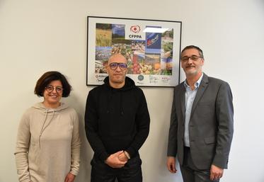 Rungis (Val-de-Marne), lundi 23 janvier. De g. à d. : Cécile Roux, Yasser Tamarin et Éric Gautun. 