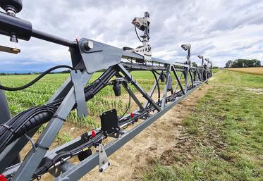 Les tests de pulvérisation en simultané ont été effectués sur un Sniper de 30 mètres Berthoud, équipé de capteurs Carbon Bee.