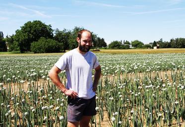 Basile Faucheux est installé à Épieds-en-Beauce depuis 2014 sur l'exploitation familiale de 160 hectares.