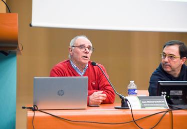 Lundi 6 février, à Chartres. Le président de l'Organisme de gestion de la nappe de Beauce (OUGC), Jean-Michel Gouache, en a expliqué tous les ressorts lors de ces Universités du soir.