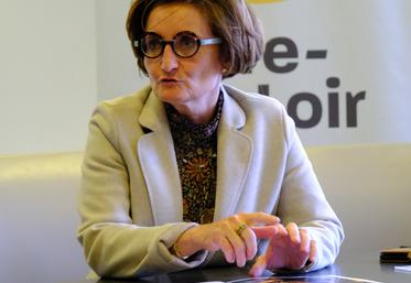 Christelle Minard, vice-présidente du Conseil départemental le 16 février à Chartres.