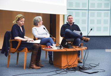 Jeudi 2 mars, à Chartres. Lors du Forum installation organisé par JA 28 et le PAI, Maxime Ticot, référent sur le sujet au syndicat, a raconté son parcours.