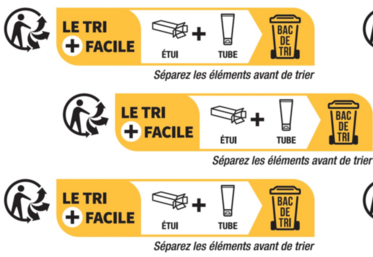 La signalétique Info-tri est obligatoire depuis 2022.