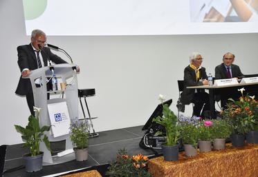À Paris, le 20 avril lors de l'assemblée générale de la MSA Île-de-France. 