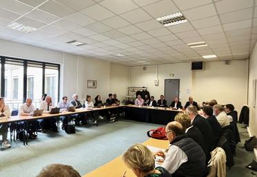 À Paris, lundi 15 mai, lors de la tenue du Conseil agricole régional.