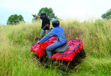 Le quad demande une participation active du conducteur qui doit apprendre à transférer le poids de son corps pour faciliter le maniement du quad et préserver sa stabilité.