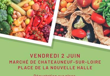 Ce vendredi, les JA animeront le marché de Châteauneuf-sur-Loire avec l'opération JA'dore les légumes (et les fruits).