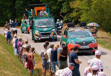 La FNSEA fait partie de la caravane du Tour depuis sa première étape en France, le 4 juillet.