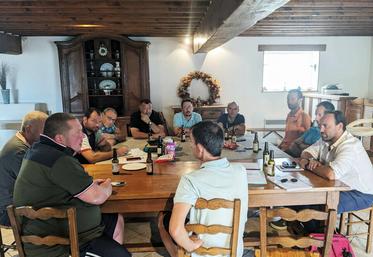 Mercredi 21 juin à Frémécourt (Val-d'Oise) lors du conseil d'administration de l'Union du Vexin.