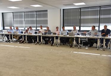 À Antony (Hauts-de-Seine), lundi 25 septembre. Le Conseil agricole régional s'est déroulé dans les locaux de Groupama Paris-Val de Loire.