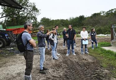 Jeudi 28 septembre, à Courmemin. Les éleveurs se sont réunis lors de la Matinée allaitante pour échanger sur leurs pratiques.