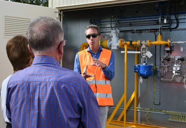 Mardi 26 septembre, à Marigny-les-Usages. En amont de l'inauguration de la centrale biogaz de Lugère, des visites de celle-ci étaient organisées.