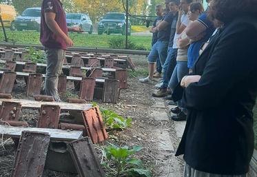 À Oinville-sur-Montcient (Yvelines) lundi 2 octobre, lors du CA décentralisé à la Ferme du Colimaçon.