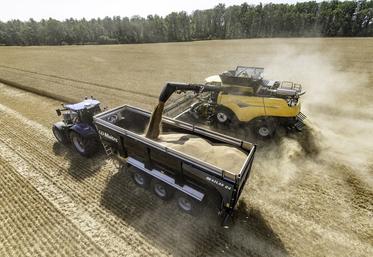 Sur les moissonneuses-batteuses, le capteur NIR (Near InfraRed) prend place sur l’élévateur à grains.