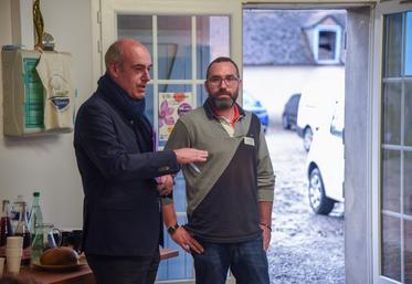 Vendredi 20 octobre, à Broué. Le député Olivier Marleix et Samuel De Smet sont président et co-président du Gal de l'Agglo du Pays de Dreux.