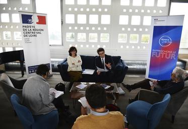 Lundi 23 octobre, à Orléans. Sophie Brocas et Gilles Halbout étaient au Lab'O pour faire un point d'étape régional du programme France 2030.