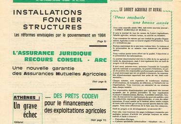 Le tout premier numéro du Loiret agricole et rural avait le vert pour couleur dominante. Un essai, qui n'a pas perduré...
