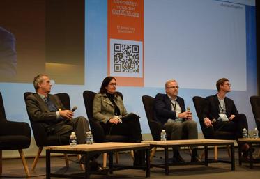 De g. à d. : Arnaud de Belloy, Céline Laisney, Edouard Malbois et Rémi Rocca.
