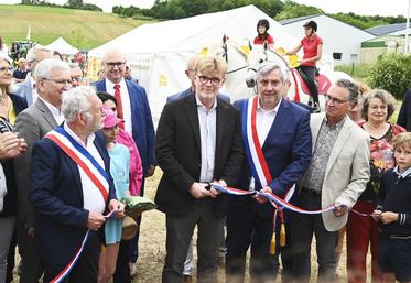 Marc Fesneau, ministre de l'Agriculture, inaugure le comice de Morée le 22 mai 2022.