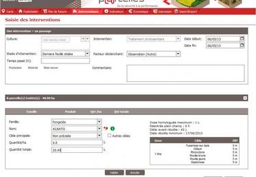 La saisie des interventions est simple et rapide