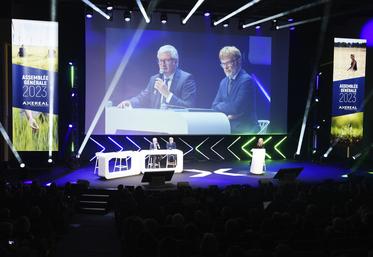 Jeudi 7 décembre, à Orléans. L'assemblée générale du groupe Axéréal s'est déroulée au Co'Met en partie en présence du ministre de l'Agriculture Marc Fesneau.