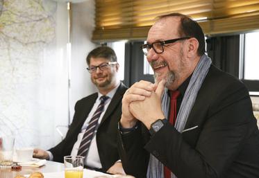 Le 22 décembre, à Orléans. Marc Gaudet, président du département du Loiret a présenté les grandes orientations budgétaires pour l'année 2024.