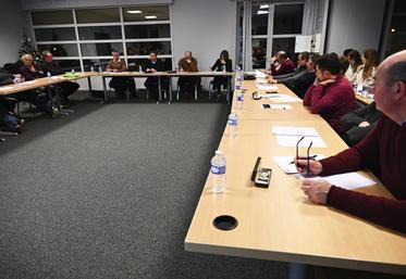 Mardi 9 janvier, au Chesnay (Yvelines). Le conseil d'administration de la FDSEA s'est réuni.