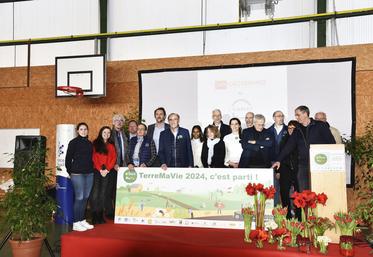 Jeudi 18 janvier, à Sannois (Val-d'Oise). L'inauguration de #TerreMaVie2024 s'est déroulée en présence de tous les partenaires de l'événement.