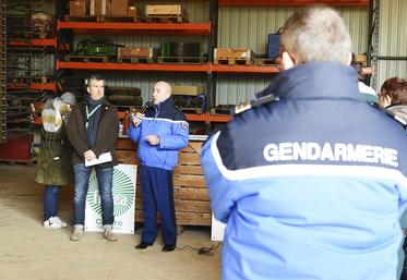 Vendredi 19 janvier, à Tournoisis. Avec 55 % de terres agricoles et ses 3 000 exploitations, le général Philippe Ott estime que le Loiret est une cible de choix pour les voleurs.