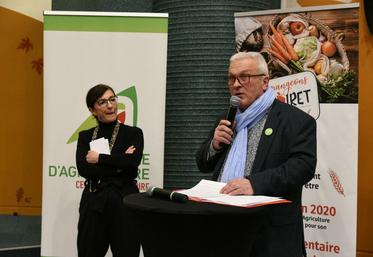 Le 23 janvier, Jean-Marie Fortin, président de la chambre d'Agriculture du Loiret, a présenté ses vœux. 