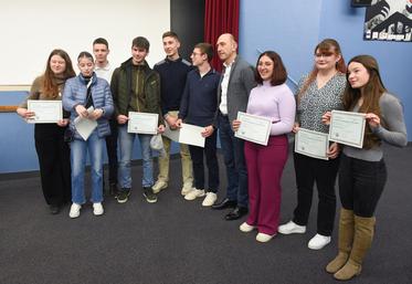 Samedi 10 février, à Sours. Comme pour ceux du bac technologique Stav, tous les élèves de la promotion 2022-2023 de l'Eplefpa de La Saussaye ont reçu leur diplôme.