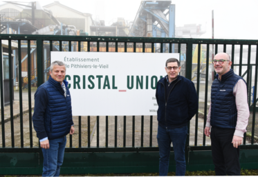 De g. à d. : Olivier Duguet, président de la section Pithiviers-Toury, Hervé Fouassier, président de la section Corbeilles, et Frédéric Laborey, directeur de la sucrerie Pithiviers-Toury.