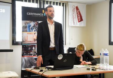 Vendredi 16 février, à Chartres. Le président de Jeunes agriculteurs d'Eure-et-Loir, Guillaume Chenu, voit son mandat prolongé de quelques semaines.