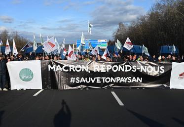 Lors de la mobilisation des agriculteurs fin janvier 2024.