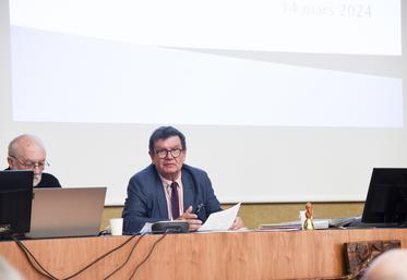 Jeudi 14 mars, à Chartres. Jean-Marie Guyard voit fondre le nombre d'adhérents de l'Adomael.