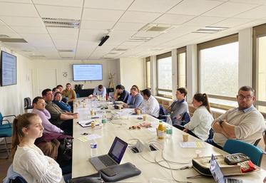 Paris, vendredi 19 mars. Un conseil d'administration de Jeunes agriculteurs région Île-de-France a eu lieu dans les locaux de la chambre d'Agriculture de région Île-de-France.