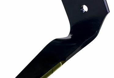 Exemple de pièce dotée de plaquette au carbure de tungstène. L’insert de la plaquette en V optimise son maintien. 