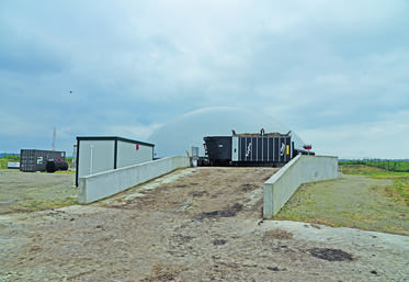 Le nouveau méthaniseur de la ferme expérimentale de Grignon a démarré avec une production de 54 normo m3/h. 