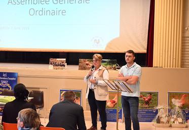 Vendredi 7 juin, à Ouzouer-le-Marché. Blandine Terrier, présidente de la Cafo depuis 2011, a présidé sa dernière assemblée générale au sein de la Coopérative des fermiers de l'Orléanais (Cafo).
