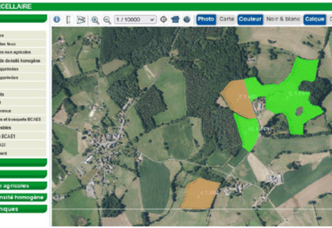 Dans le menu « Couches », il faut sélectionner « Restitution des feux » pour voir la couleur de chaque parcelle.